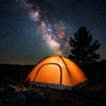 Orange tent suitable for all seasons - Image 2