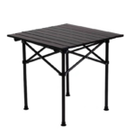 Ideal portable folding table for outdoor living-black