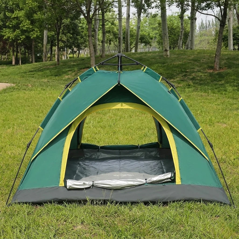 02 Lightweight waterproof green tent - Image 1