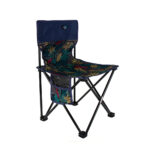 Maple Blue Patchwork Backrest Folding Chair