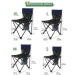 Maple Blue Patchwork Backrest Folding Chair - Image 3