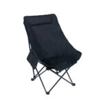 High backed moon chair-Black