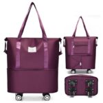 One-layer extended wheeled travel bag-black - Image 2