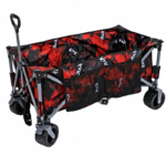 Heavy-Duty Contouring Fishing Battle Cart — Black and red