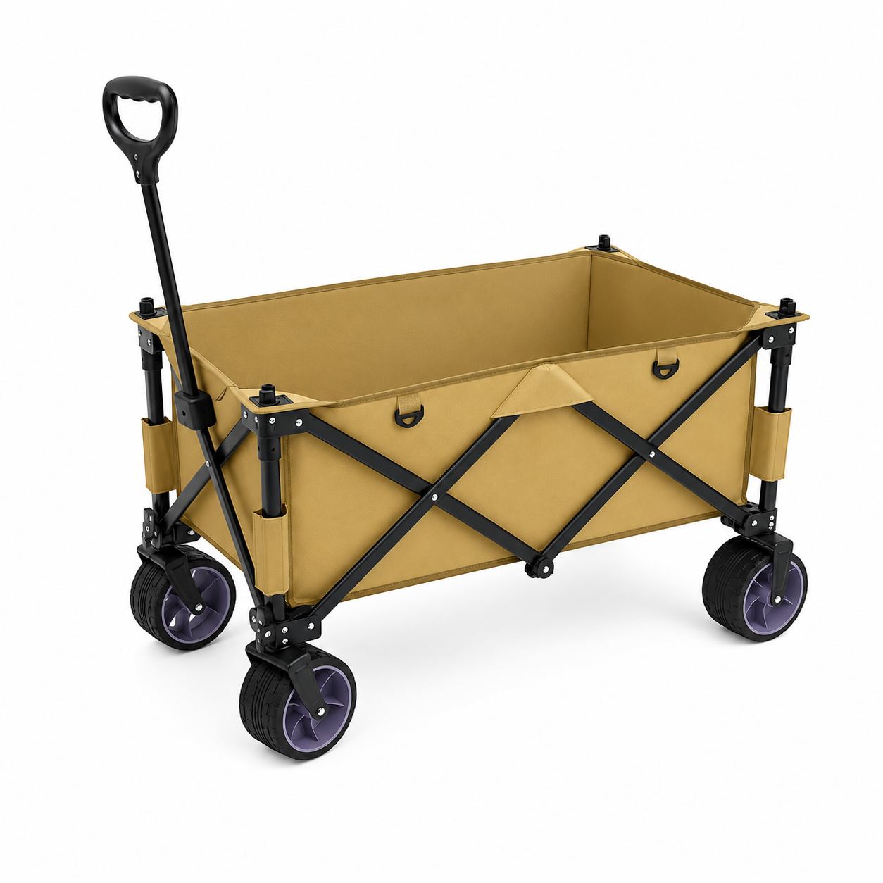 02--黄色 Lightweight Foldable Camper –Khaki- Perfect for Weekend Getaways & Outdoor Fun - Image 1