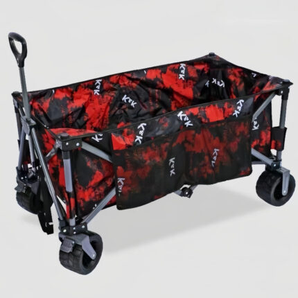 Heavy-Duty Foldable Wagon-Black and red
