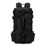 Large capacity fishing tackle backpack - black
